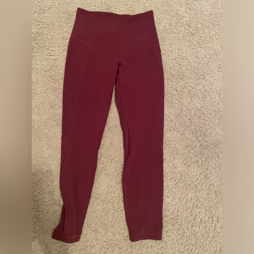 lululemon athletica Burgundy Leggings